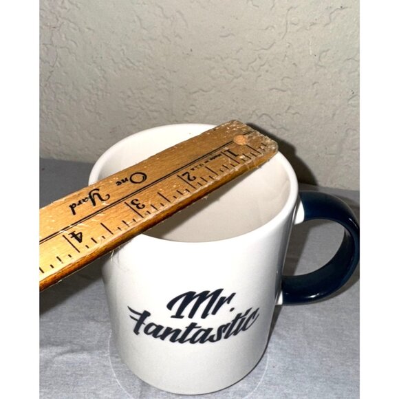 Mr Fantastic Ceramic Coffee Mug White & Blue Room Essentials Novelty Gift - Picture 5 of 5